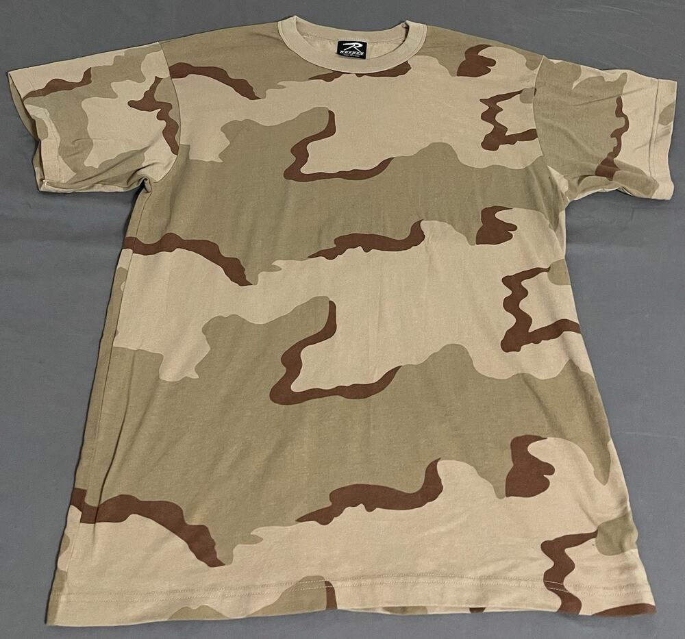 Rothco 3 Color Desert Camo T-Shirt XL Vintage Style Tactical Streetwear Tee